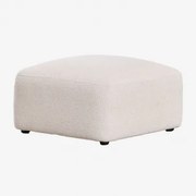 Puff Bastian Dikke Chenille Wit - Sklum