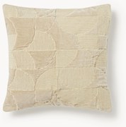 Geborduurde kussenhoes Verina met geometrisch patroon