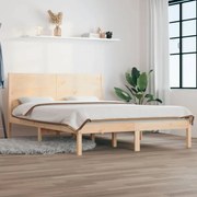 vidaXL Bedframe massief hout 135x190 cm 4FT6 Double