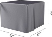 Platinum Aerocover vuurtafelhoes - Ademende hoes voor vuurtafels 82 x 82 x H65cm