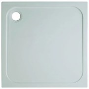 Crosswater Shower Tray douchebak 76x76x4.5cm vierkant met antikalkbehandeling afvoer 90mm wit SR000S760