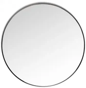 Ronde Metalen Wandspiegel (ø60,5 Cm) Gon Zwart - Sklum