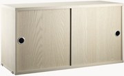 Kast String System met schuifdeuren, B 78 x D 30 cm