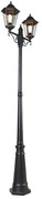 Buitenlantaarn zwart 220 cm 2-lichts IP44 - Havana