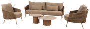 Sofie Molina stoel bank loungeset 5 delig keramiek amber 4 Seasons Outdoor