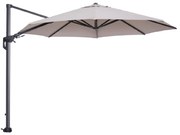 Garden Impressions Hawaii zweefparasol Ø350 cm - frame carbon black - doek zand