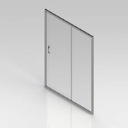 GO by Van Marcke Belo schuifdeur 140x190cm 6mm easy clean glas profielen aluminium verchroomd regelbaar 1360-1410mm S2050140