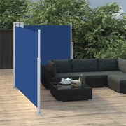 vidaXL Windscherm uittrekbaar 100x600 cm blauw