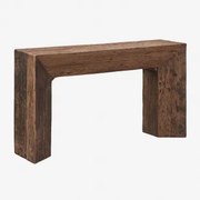 Consolereceptie 150x35 Cm In Juvira Hout Donker Hout - Sklum