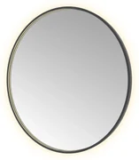Hotbath &More Round spiegel 100cm geborsteld zwart PVD