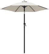 vidaXL Parasol 200x211 cm aluminium zandwit