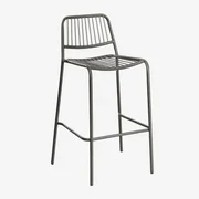 Set Van 2 Elton Stapelbare Hoge Tuinkrukken Zwarte Koolstof & ↑75 Cm - Sklum