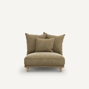 Bank van stonewashed fluweel, Lazare