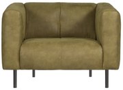 Fauteuil - Almada - leer Bull groen 59