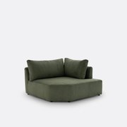 Moduleerbare hoekbank ribfluweel, Monica