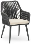 Tuinstoel Aluminium/rope Grijs-antraciet Coco Vedra