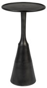 Lavis Noah Ronde Bijzettafel Aluminum Zwart - 35 X 35cm.
