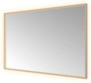 Hotbath &MORE Spiegel directe en indirecte LED color changing spiegelverwarming dimbaar met afstandsbediening Geborsteld zwart PVD SQU128BCP