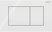 Geberit Sigma 40 bedieningspaneel square glans wit glas voor Sigma reservoirs 8cm (UP720) en 12cm (UP320)