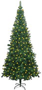 vidaXL Kunstkerstboom met LED's L 240 cm groen