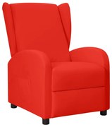 vidaXL Fauteuil verstelbaar kunstleer rood