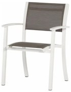 4 Seasons Outdoor | Ricci stoel mocca *showroommodel Tuinstoel Wit weerbestendig