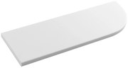 Sapho Abeline rockstone hoek plank 30x10cm wit mat