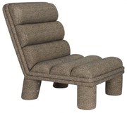 Dutchbone Fern Design Fauteuil Boucle Stof Zwart