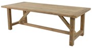 Lesli Living  Tuintafel - Gerecycled Teak - Castle - 240x100x76 cm - Lesli Living