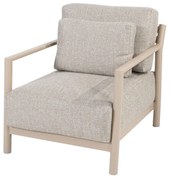 4 Seasons Outdoor Mykonos loungestoel Loungestoel beige weerbestendig