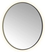 Hotbath &More Round spiegel 120cm geborsteld zwart PVD