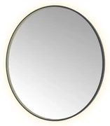 Hotbath &More Round spiegel 120cm geborsteld zwart PVD