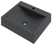 Proline Top 6 Opbouw waskom rechthoek incl. kranenbank hardsteen 50x42x11.5cm Blue stone 0300250