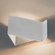 Design wandlamp wit met zilveren binnenkant - Fold