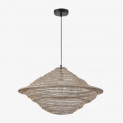 Zulma Ijzeren Plafondlamp Ø65 Cm Beige – Crème - Sklum