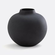 Vaas in getextureerd metaal H22 cm Anaïa