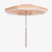 Jarko Parasol Ø230 Cm In Stof En Staal Oranje – Perzik - Sklum
