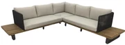 The Outsider Hoek Loungeset - Tenerife - Acacia - Aluminium - Zandkleur- The Outsider