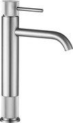 Wastafelkraan Rea Lungo Stripe Brush Nickel