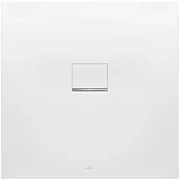 Villeroy & Boch Squaro Infinity kunststof douchebak quaryl vierkant 100x100x4cm mat wit udq1010sqi1v-rw