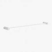 Devon Rvs Wandgemonteerde Handdoekhouder Met Stang (↔︎60 Cm) Wit - Sklum