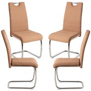 Set 4 Stoffen Hallen Stoelen
