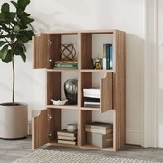 vidaXL Boekenkast 60x27,5x88 cm spaanplaat grijs sonoma eiken