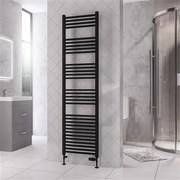 Eastbrook Rion handdoekradiator 50x180cm 985W zwart mat