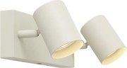Moderne plafondspot beige 2-lichts kantelbaar - Jeana