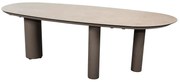 Taste by 4 Seasons Denia tuintafel terre met geprint keramisch blad in mangovorm 240 cm Tuintafel   bruin weerbestendig
