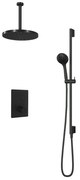 Hotbath Cobber IBS23CR inbouwdouche met 3s handdouche, 30cm plafondbuis, 30cm hoofddouche en glijstang chroom