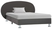 vidaXL Bedframe kunstleer grijs 100x200 cm