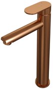 Brauer Copper Edition Wastafelmengkraan opbouw - hoog - model C - PVD - geborsteld koper 5-GK-002-HD3