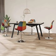 vidaXL Eetkamerstoelen draaibaar 4 st patchwork stof